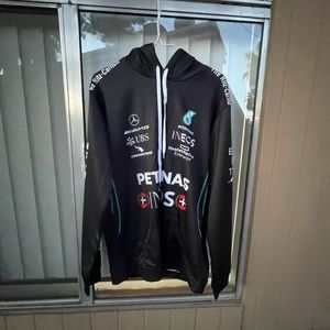 Hoodie with Racing logos, Men Women, Mercedes Benz,Monster,